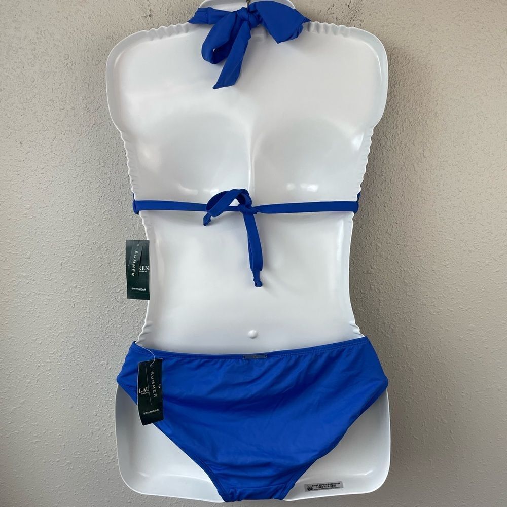 NWT Lauren Ralph Lauren Matching Bikini Top and Bottoms Sizes 6, 8, or 10 - Picture 4 of 7